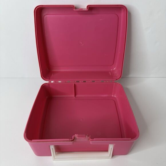 Vintage Tiny Toon Adventures Pink Plastic Lunch Box with Thermos 1990 Bugs Babs - Picture 15 of 16